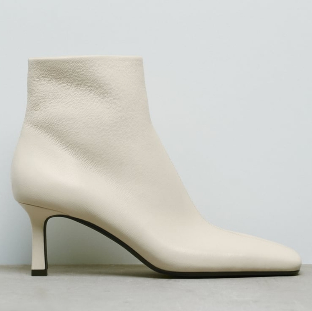 Zara Leather Booties